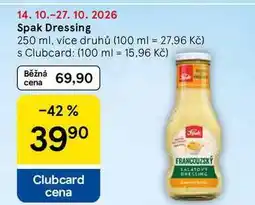 Tesco Spak Dressing, 250 ml, více druhů nabídka