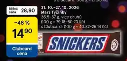 Tesco Mars Tyčinky, 36,5-57 g, více druhů nabídka