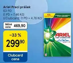Tesco Ariel Prací prášek, 63 PD nabídka