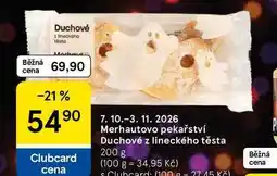 Tesco Merhautovo pekařství Duchové z lineckého těsta nabídka