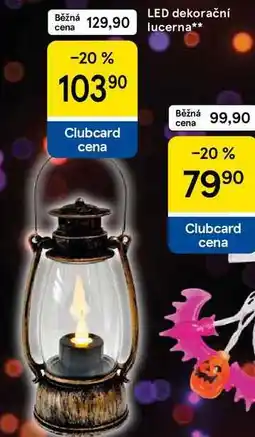Tesco LED dekorační lucerna nabídka