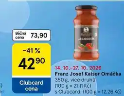 Tesco Franz Josef Kaiser Omáčka nabídka
