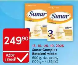 Tesco Sunar Complex Batolecí mléko nabídka