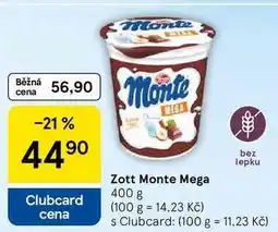 Tesco Zott Monte Mega nabídka