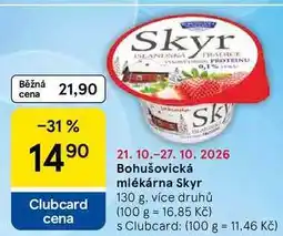Tesco Bohušovická mlékárna Skyr nabídka