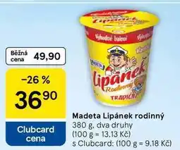 Tesco Madeta Lipánek rodinný nabídka