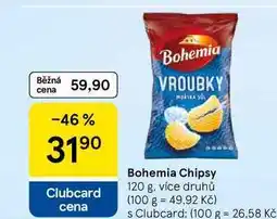 Tesco Bohemia Chipsy, 120 g, více druhů nabídka