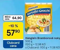 Tesco Henglein Bramborové noky nabídka