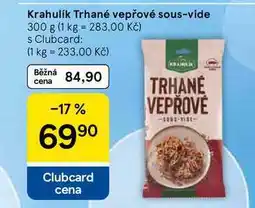 Tesco Krahulík Trhané vepřové sous-vide nabídka
