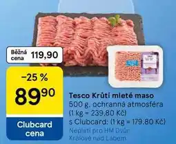 Tesco Tesco Krůtí mleté maso nabídka