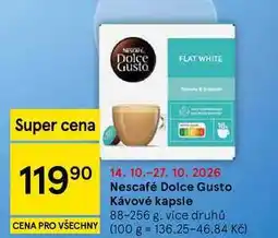 Tesco Nescafé Dolce Gusto Kávové kapsle, 88-256 g, více druhů nabídka
