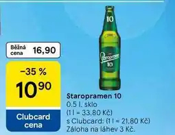 Tesco Staropramen 10, 0,5 l, sklo nabídka
