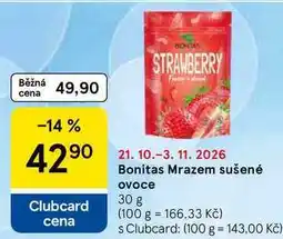 Tesco Bonitas Mrazem sušené ovoce nabídka