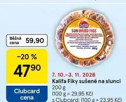 Tesco Kalifa Fíky sušené na slunci nabídka