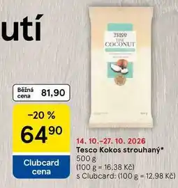 Tesco Tesco Kokos strouhaný nabídka