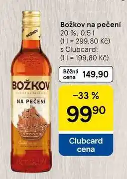 Tesco Božkov na pečení 20 % nabídka