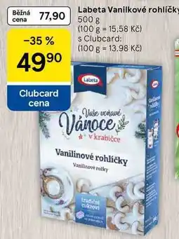 Tesco Labeta Vanilkové rohlíčky nabídka