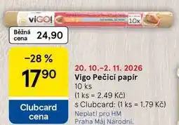 Tesco Vigo Pečicí papír, 10 ks nabídka