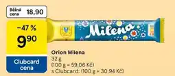 Tesco Orion Milena nabídka