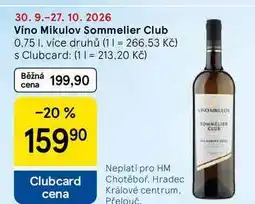 Tesco Víno Mikulov Sommelier Club, 0,75 I, více druhů nabídka
