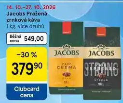 Tesco Jacobs Pražená zrnková káva nabídka