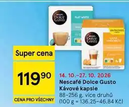 Tesco Nescafé Dolce Gusto Kávové kapsle, 88-256 g, více druhů nabídka