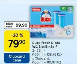 Tesco Duck Fresh Discs WC čistič náplň nabídka