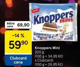 Tesco Knoppers Mini nabídka