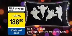Tesco Dekorační polštář s motivem duchů, 30 x 50 cm nabídka
