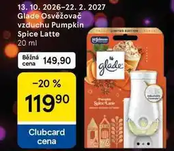 Tesco Glade Osvěžovač vzduchu Pumpkin Spice Latte nabídka
