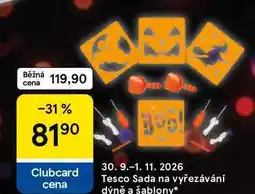 Tesco Tesco Sada na vyřezávání dýně a šablony nabídka
