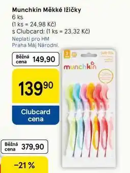 Tesco Munchkin Měkké lžičky, 6 ks nabídka