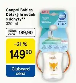 Tesco Canpol Babies Dětský hrneček s úchyty nabídka