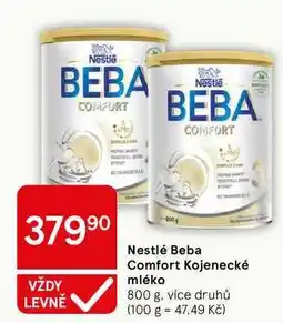 Tesco Nestlé Beba Comfort Kojenecké mléko, 800 g, více druhů nabídka