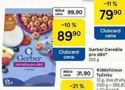 Tesco Gerber Cereálie pro děti nabídka