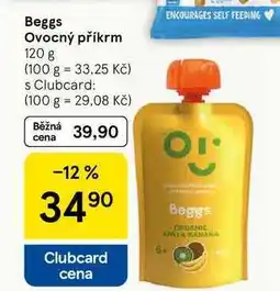 Tesco Beggs Ovocný příkrm nabídka