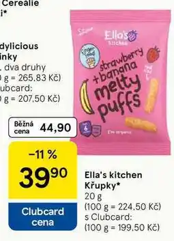Tesco Ella's kitchen Křupky nabídka