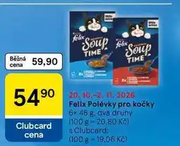 Tesco Felix Polévky pro kočky nabídka