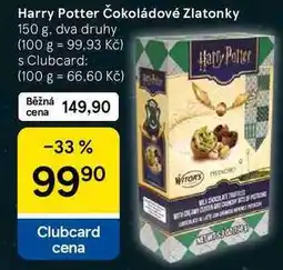 Tesco Harry Potter Čokoládové Zlatonky, 150 g, dva druhy nabídka