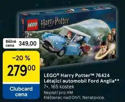Tesco LEGO Harry Potter 76424 Létající automobil Ford Anglia 7+, 165 kostek nabídka