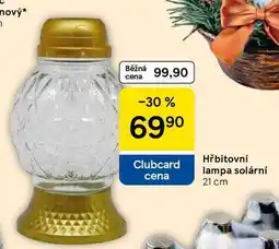 Tesco Hřbitovní lampa solární 21 cm nabídka