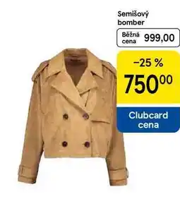 Tesco Semišový bomber nabídka