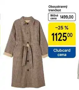 Tesco Oboustranný trenčkot nabídka