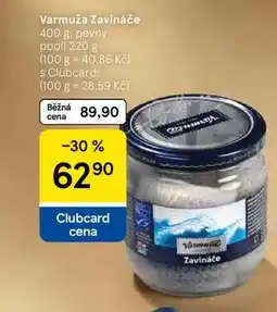Tesco Varmuža Zavináče, 400 g. pevný podil 220 g nabídka