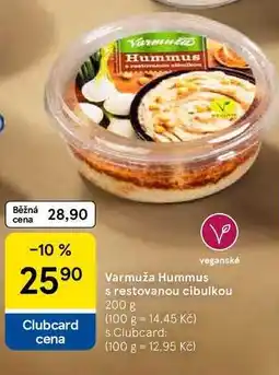 Tesco Varmuža Hummus s restovanou cibulkou nabídka