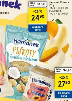 Tesco Hamánek Piškoty nabídka