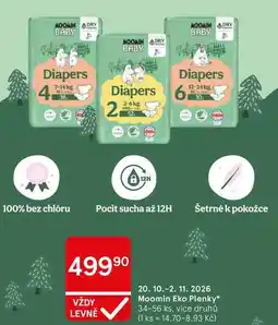 Tesco Moomin Eko Plenky, 34-56 ks. více druhů nabídka