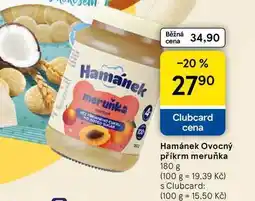 Tesco Hamánek Ovocný příkrm meruňka nabídka