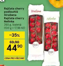 Tesco Rajčata cherry podlouhlá Strabena Rajčata cherry Nelinka nabídka