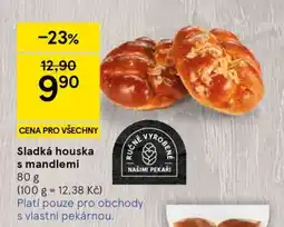 Tesco Sladká houska s mandlemi nabídka